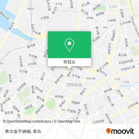 希尔发不锈钢地图