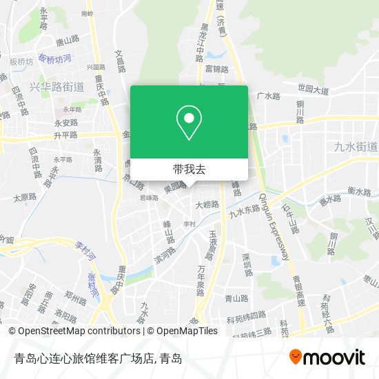 青岛心连心旅馆维客广场店地图