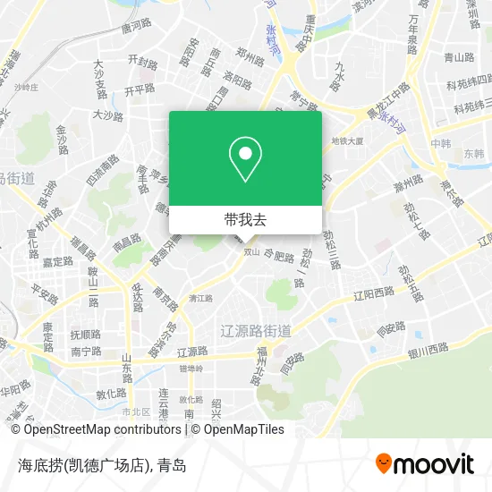 海底捞(凯德广场店)地图