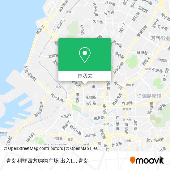 青岛利群四方购物广场-出入口地图