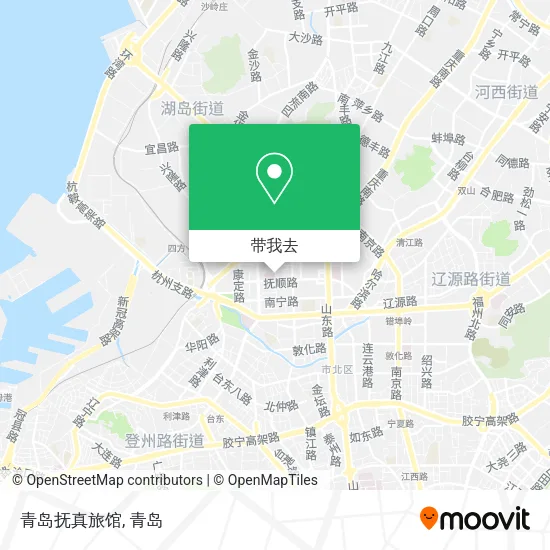 青岛抚真旅馆地图