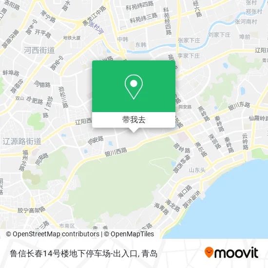 鲁信长春14号楼地下停车场-出入口地图