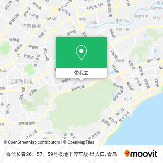 鲁信长春26、57、59号楼地下停车场-出入口地图