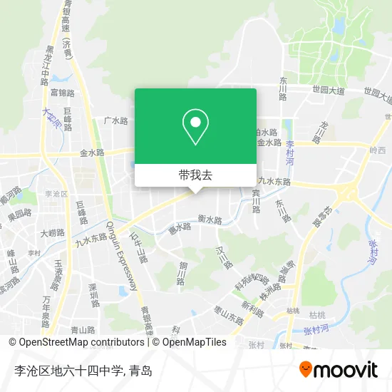 李沧区地六十四中学地图