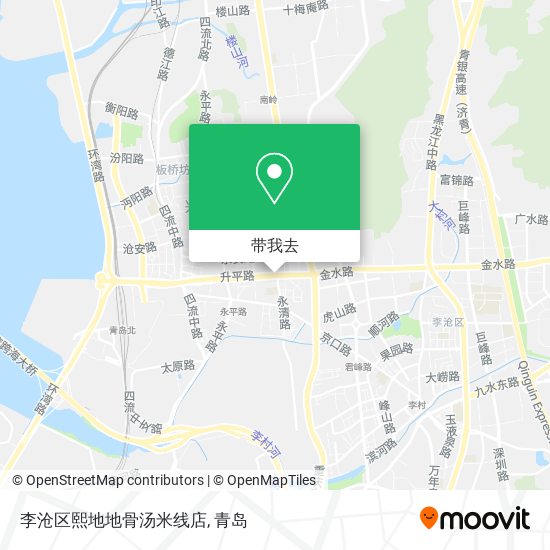 李沧区熙地地骨汤米线店地图