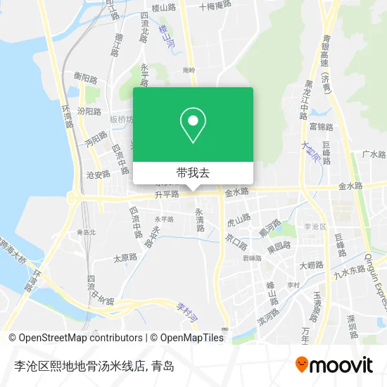 李沧区熙地地骨汤米线店地图