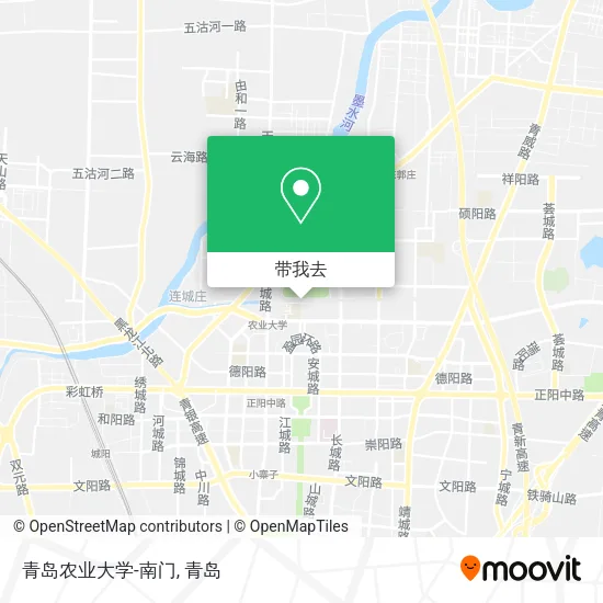 青岛农业大学-南门地图