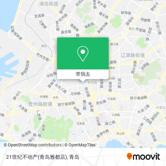 21世纪不动产(青岛雅都店)地图