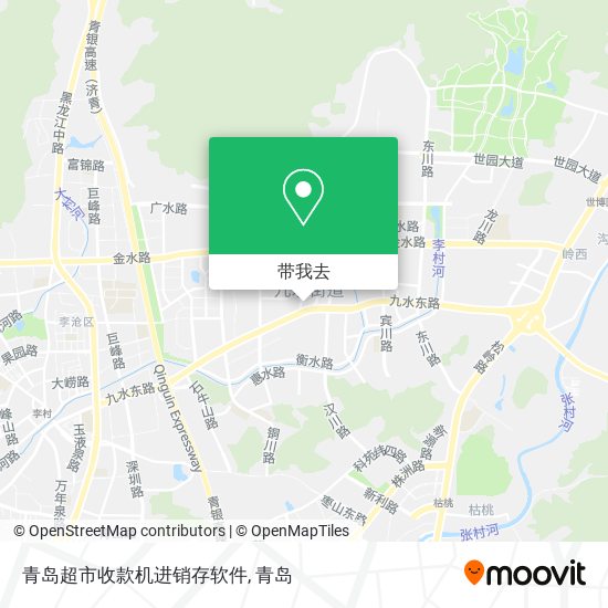 青岛超市收款机进销存软件地图