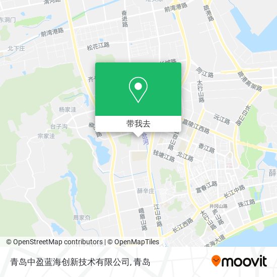 青岛中盈蓝海创新技术有限公司地图