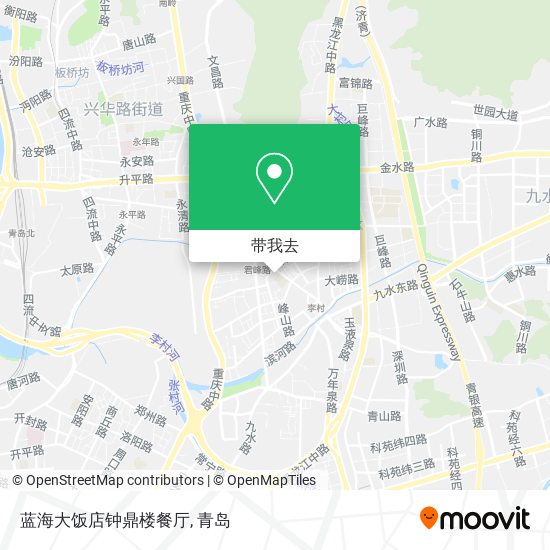 蓝海大饭店钟鼎楼餐厅地图