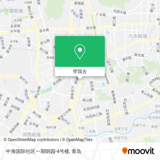 中海国际社区一期朗园-4号楼地图
