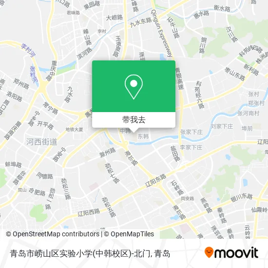 青岛市崂山区实验小学(中韩校区)-北门地图