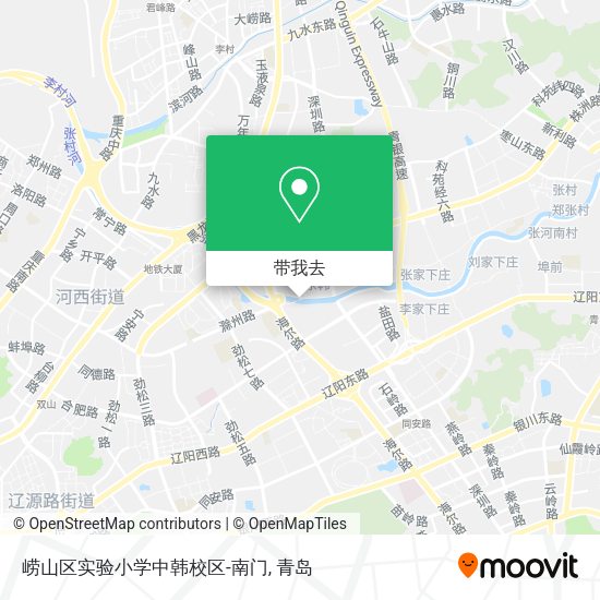 崂山区实验小学中韩校区-南门地图