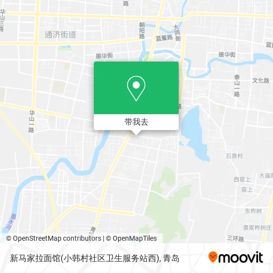 新马家拉面馆(小韩村社区卫生服务站西)地图