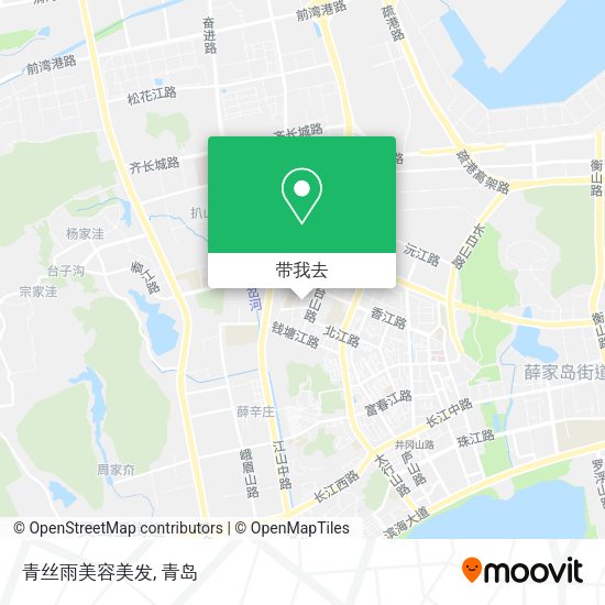 青丝雨美容美发地图