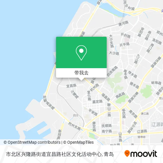 市北区兴隆路街道宜昌路社区文化活动中心地图