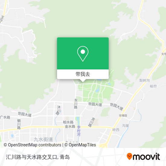 汇川路与天水路交叉口地图