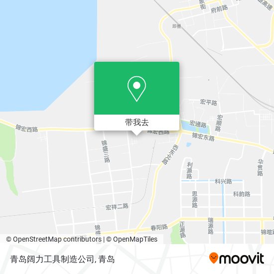 青岛阔力工具制造公司地图