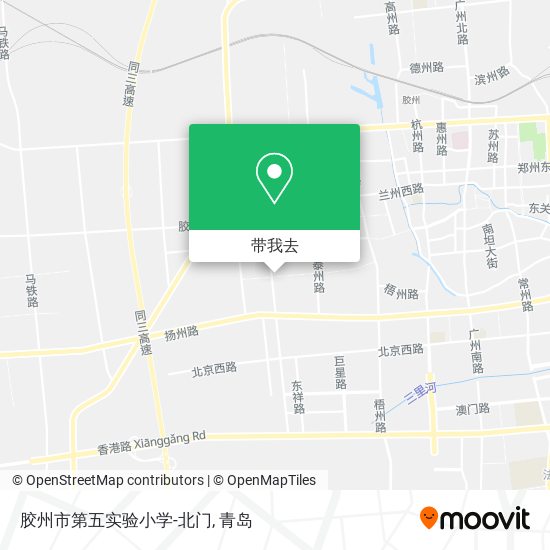 胶州市第五实验小学-北门地图