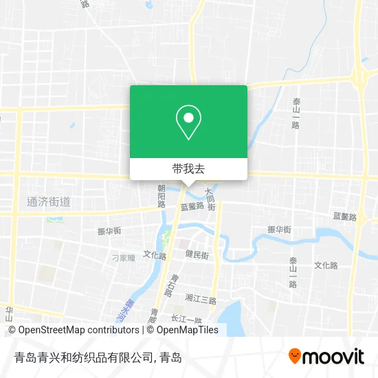 青岛青兴和纺织品有限公司地图