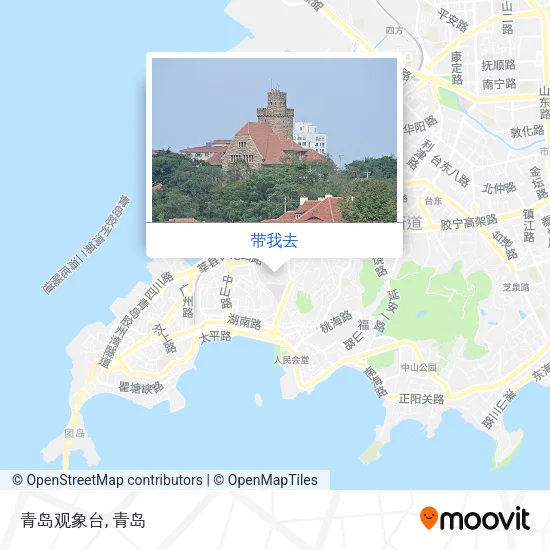 青岛观象台地图