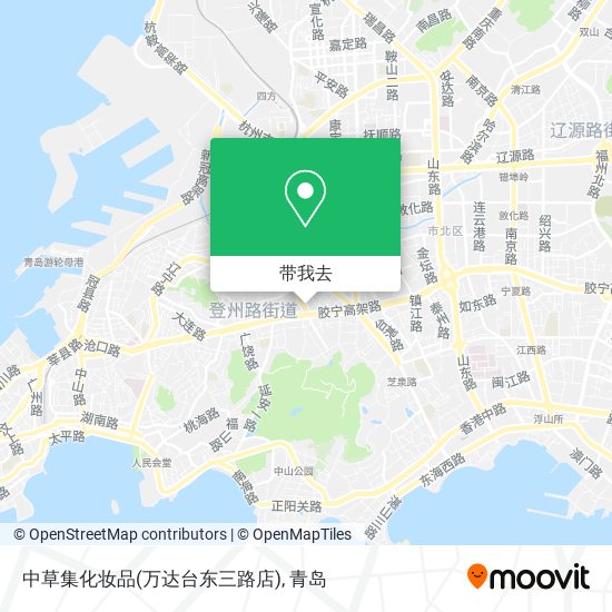 中草集化妆品(万达台东三路店)地图