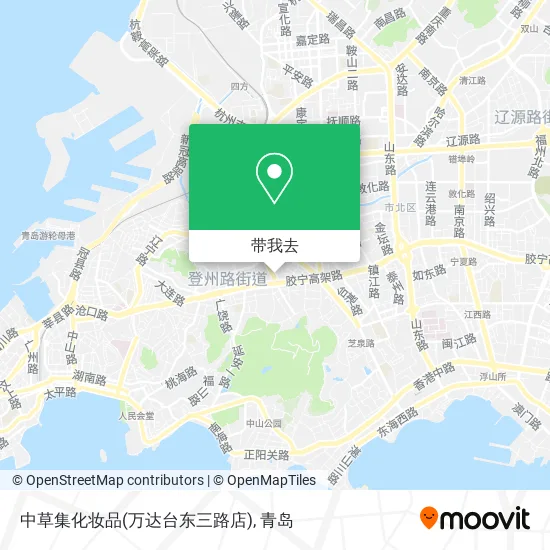 中草集化妆品(万达台东三路店)地图