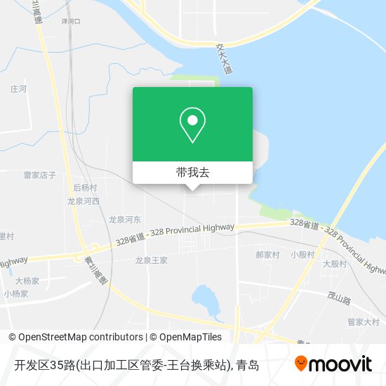 开发区35路(出口加工区管委-王台换乘站)地图