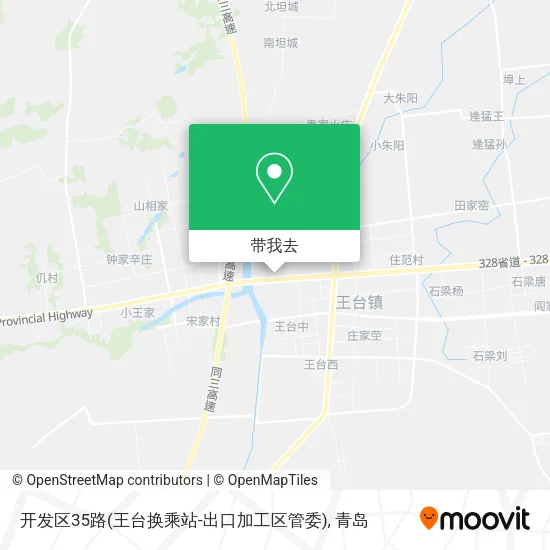 开发区35路(王台换乘站-出口加工区管委)地图