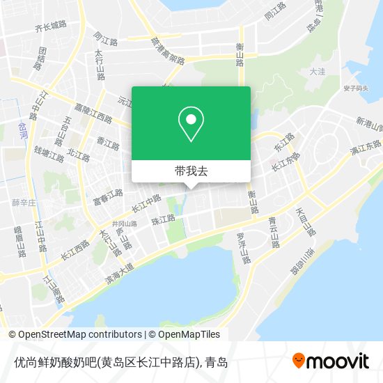 优尚鲜奶酸奶吧(黄岛区长江中路店)地图