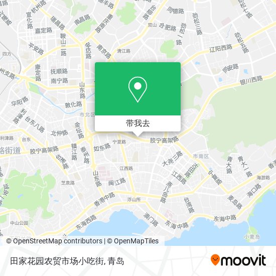 田家花园农贸市场小吃街地图