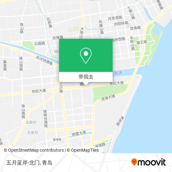 五月蓝岸-北门地图