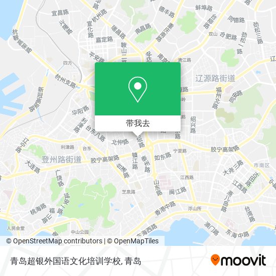 青岛超银外国语文化培训学校地图
