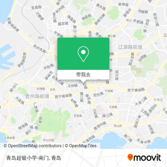 青岛超银小学-南门地图