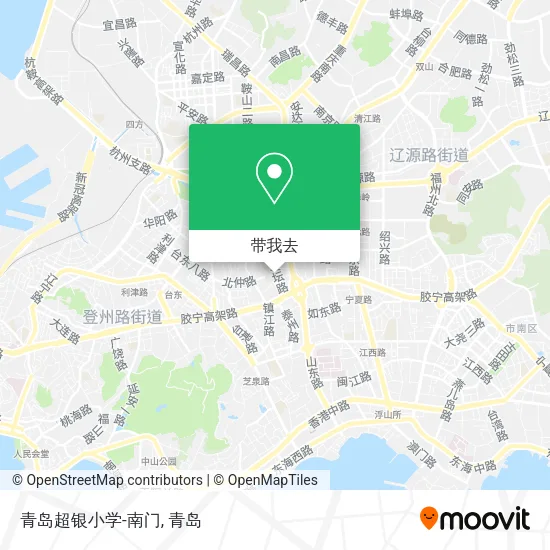 青岛超银小学-南门地图