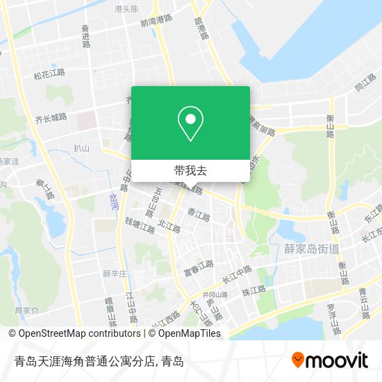 青岛天涯海角普通公寓分店地图