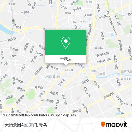 天怡景园A区-东门地图