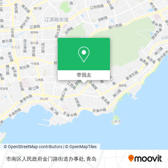 市南区人民政府金门路街道办事处地图