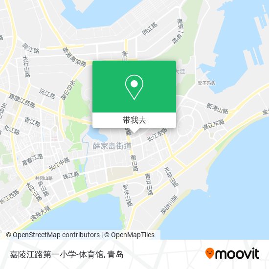 嘉陵江路第一小学-体育馆地图