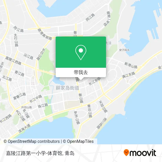 嘉陵江路第一小学-体育馆地图