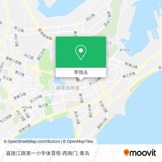 嘉陵江路第一小学体育馆-西南门地图