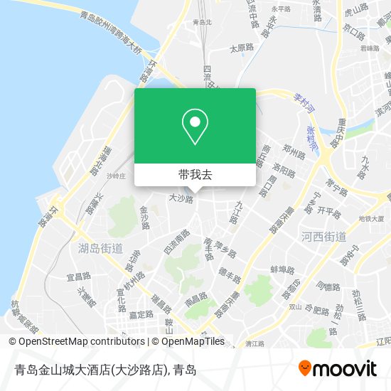 青岛金山城大酒店(大沙路店)地图