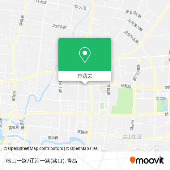 崂山一路/辽河一路(路口)地图