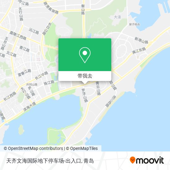 天齐文海国际地下停车场-出入口地图