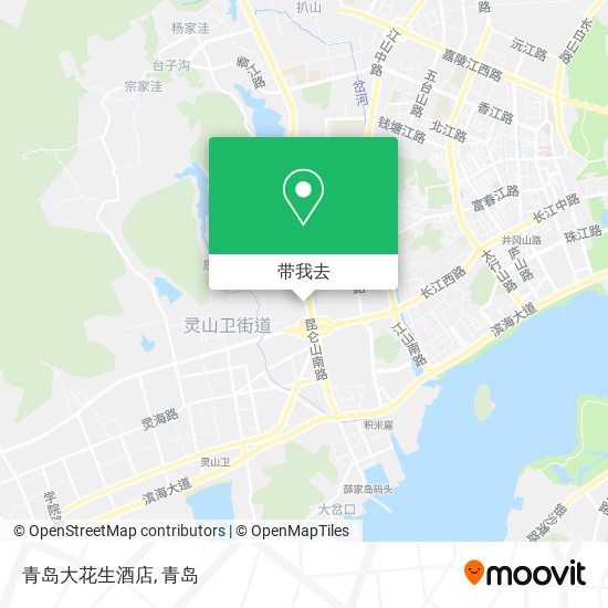 青岛大花生酒店地图
