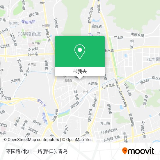 枣园路/北山一路(路口)地图