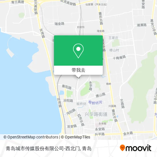 青岛城市传媒股份有限公司-西北门地图