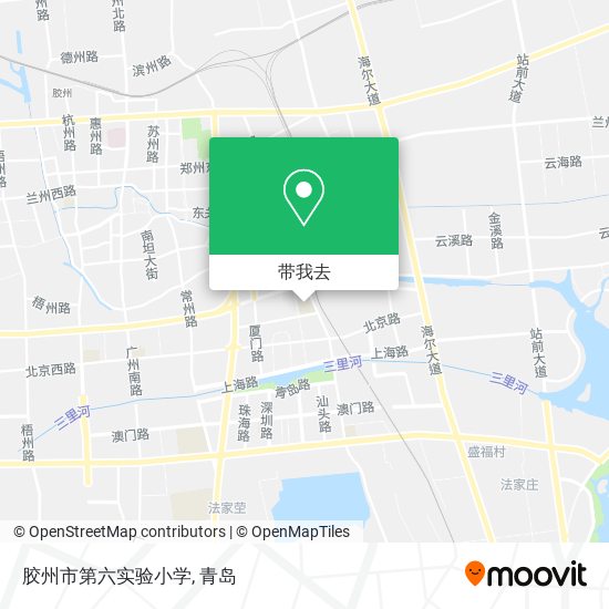胶州市第六实验小学地图
