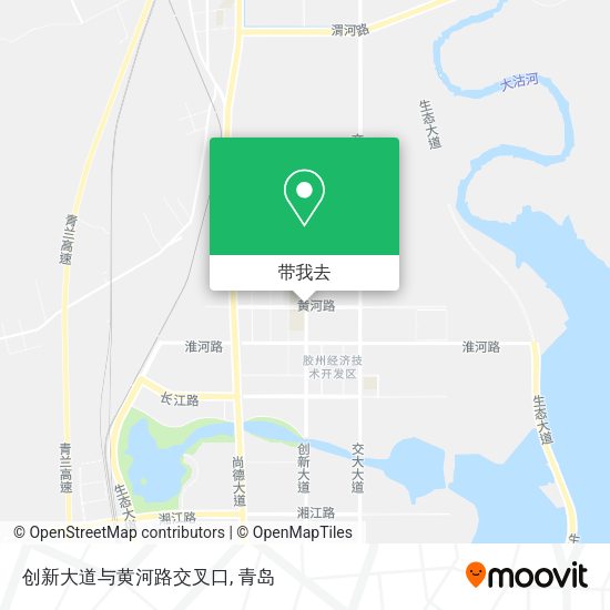 创新大道与黄河路交叉口地图
